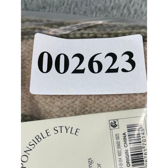 Knox Rose Sweater Womens XL Brown Striped 3/4 Sleeve Cardigan Open Front NWT - Picture 8 of 8